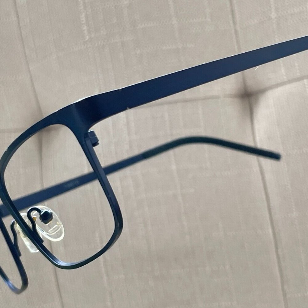 Zenni Eyeglasses Sunglasses Frame Navy Blue Tone Metal Glasses Frame - Picture 7 of 12